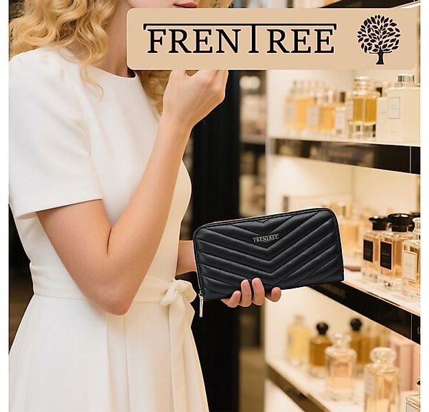Frentree Geldbörse Gestepptes Damen Portemonnaie mit RFID-Schutz & Handyfac günstig online kaufen