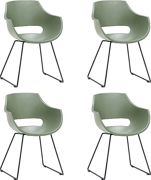 MCA furniture Schalenstuhl Rockville (Set, 4 St), 4er-Set, Kufe, Kunststoff günstig online kaufen