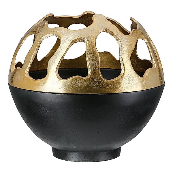 GILDE Windlicht "Windlicht Branca goldfarben; schwarz", (1 St.) günstig online kaufen