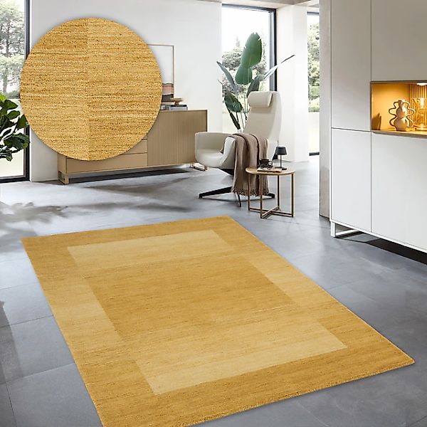 THEKO Wollteppich »Gabbeh Super, Handweb, Teppich, Bordüre, reine Wolle,« r günstig online kaufen