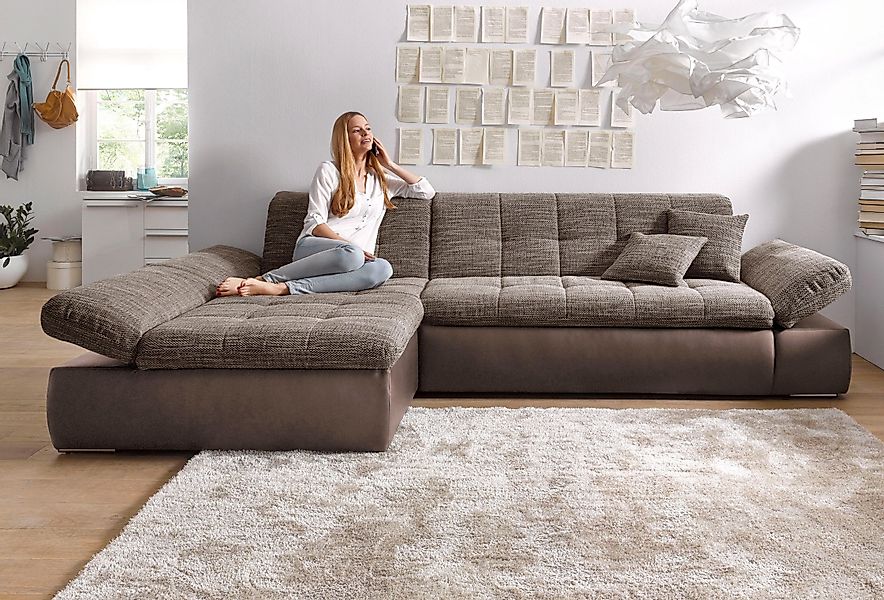 DOMO collection Ecksofa »Moric, L-Form, XXL-Sofa - Breite 300cm«, wahlweise günstig online kaufen