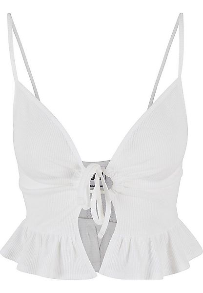 URBAN CLASSICS Tanktop Urban Classics Damen Ladies Waffle Pique Ruffle Top günstig online kaufen