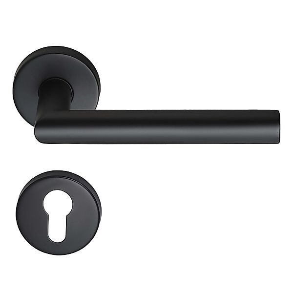 MeinTürgriff Drückergarnitur Toulouse Schwarz Türdrücker Edelstahl Türgriff günstig online kaufen