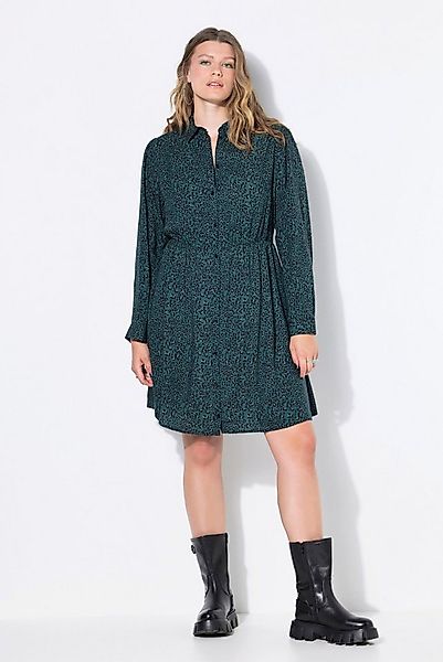 Studio Untold Jerseykleid Leo-Kleid kurz Langarm Knopfleiste günstig online kaufen