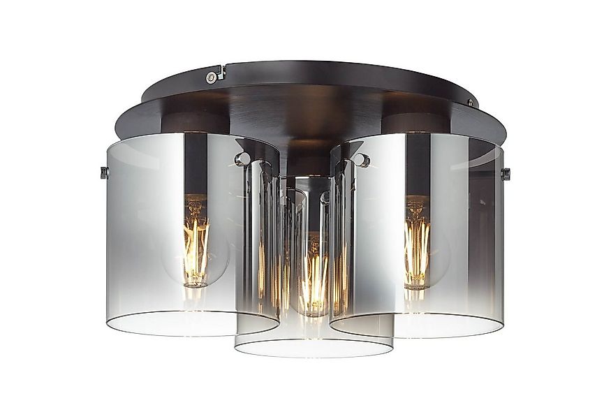 Brilliant Deckenleuchte Beth, ohne Leuchtmittel, Deckenlampe 35cm schwarz/r günstig online kaufen