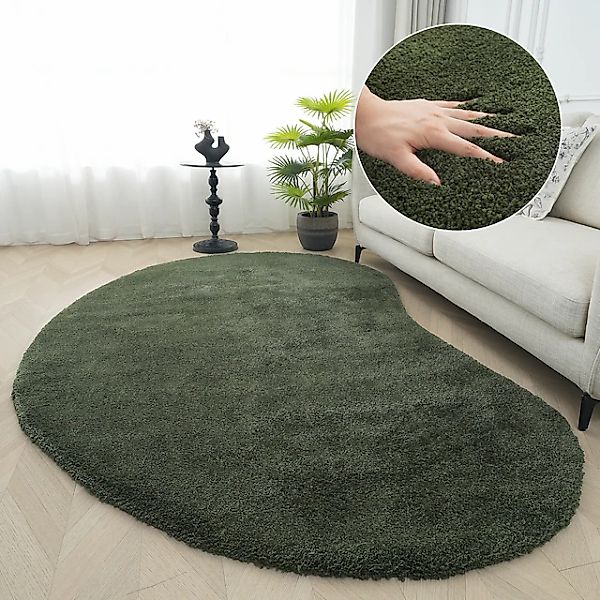 LeGer Home by Lena Gercke Hochflor-Teppich »Halrum, einfarbig, besondere Fo günstig online kaufen