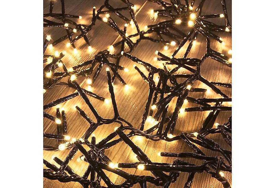 Mojawo Lichtervorhang 400er Cluster-Lichterkette LEDs Innen und Außen warmw günstig online kaufen