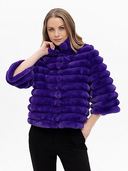 Passioni Winterjacke Felljacke mit 3/4-Arm mit Steppung günstig online kaufen
