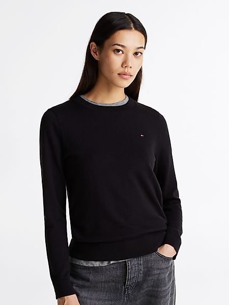 Tommy Hilfiger Rundhalspullover CO JERSEY STITCH günstig online kaufen