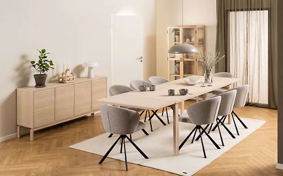 ACTONA GROUP Esstisch "Linley Tisch", Eichenfurnier geölt, Ausziehplatte vo günstig online kaufen