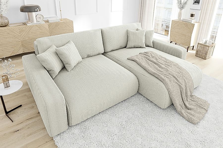 S-Style Möbel Ecksofa Emma mit Bettfunktion günstig online kaufen