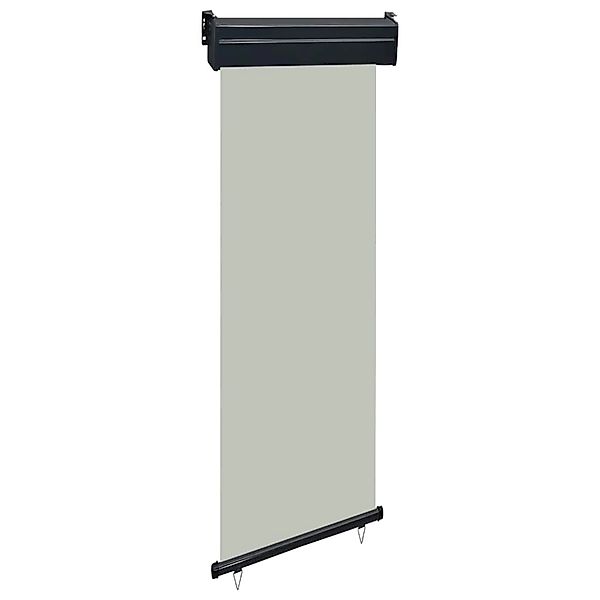furnicato Balkon-Seitenmarkise 65x250 cm Grau günstig online kaufen