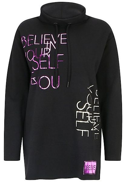 Doris Streich Sweatshirt mit Motiven aus Glitzerfolie günstig online kaufen