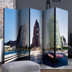 Paravent modern in Bunt Leinwand Füllung günstig online kaufen