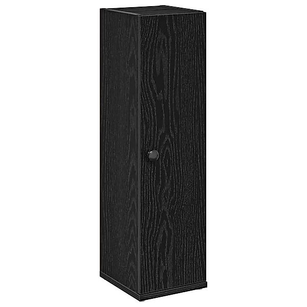 vidaXL Badezimmer-Set Badezimmerschrank mit Rollenhalter Schwarz günstig online kaufen