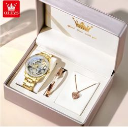 OLEVS Automatikuhr Luxus Frauen Automatikuhr Damenuhr günstig online kaufen