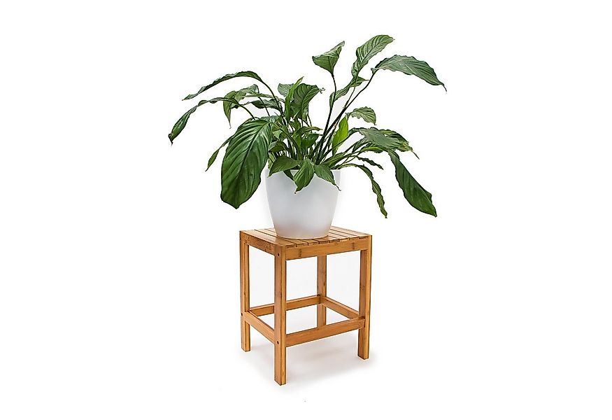 relaxdays Hocker Blumenhocker Bambus günstig online kaufen