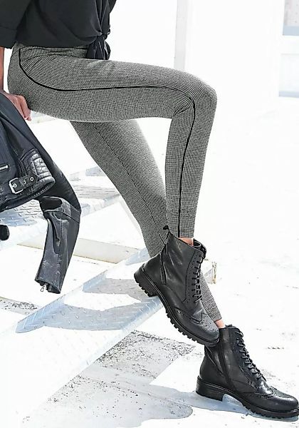 LASCANA Leggings, mit Pepita Muster günstig online kaufen