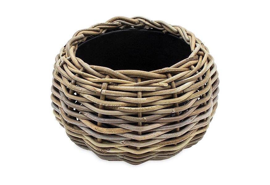 Spetebo Blumentopf Rattan Pflanztopf mit Kunststoff Einsatz (Anzahl, 1 St., günstig online kaufen