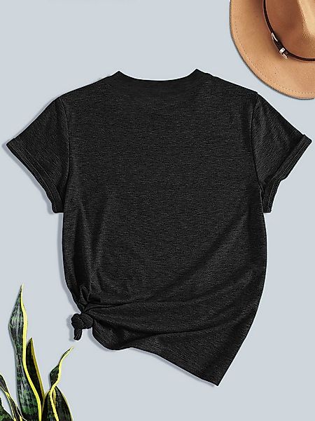 PYLIKE Rundhalsshirt Shirts Damen Casual Katze Ausgefallene bequemes t shir günstig online kaufen