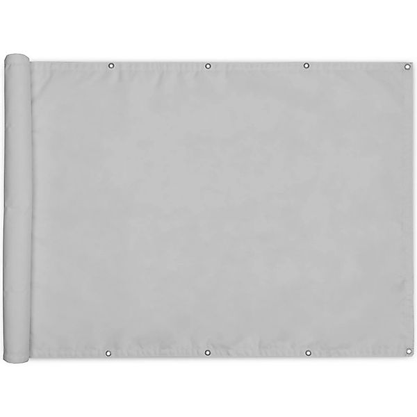 Sol Royal Balkon Sichtschutz PES SolVision PB2 Grau 90x600cm günstig online kaufen