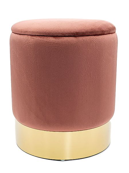 Casamia Sitzhocker Samthocker mit Stauraum Ø günstig online kaufen
