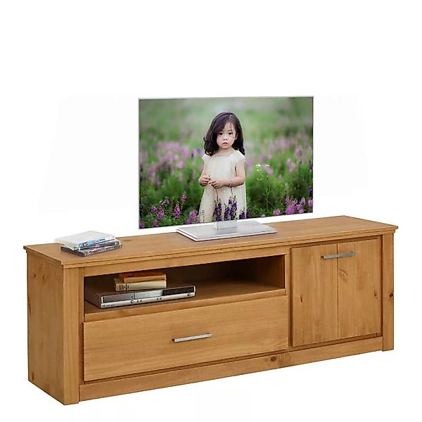 Kiefer Fernsehboard aus Massivholz einer Schublade günstig online kaufen