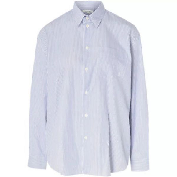 Sporty And Rich  Blusen Oversize-Hemd weiß und blau günstig online kaufen