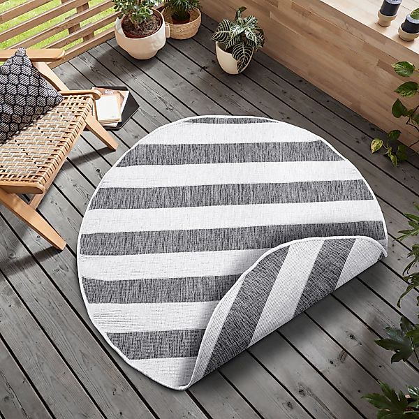 OTTO home Teppich "Alan Wendeteppich" rund 5 mm Höhe Beidseitig nutzbar, St günstig online kaufen