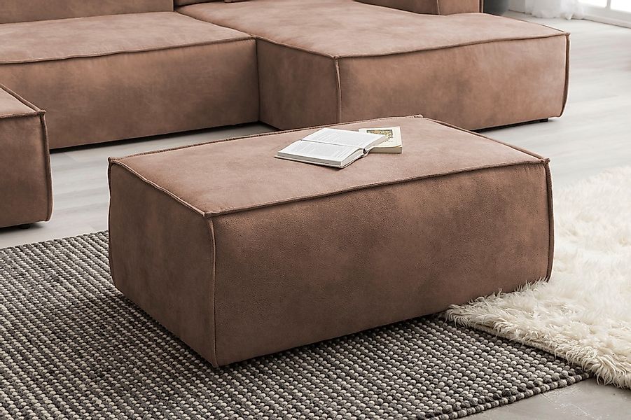 Home affaire Hocker "SHERWOOD, Polsterhocker in 3 Stoffarten verfügbar", pa günstig online kaufen