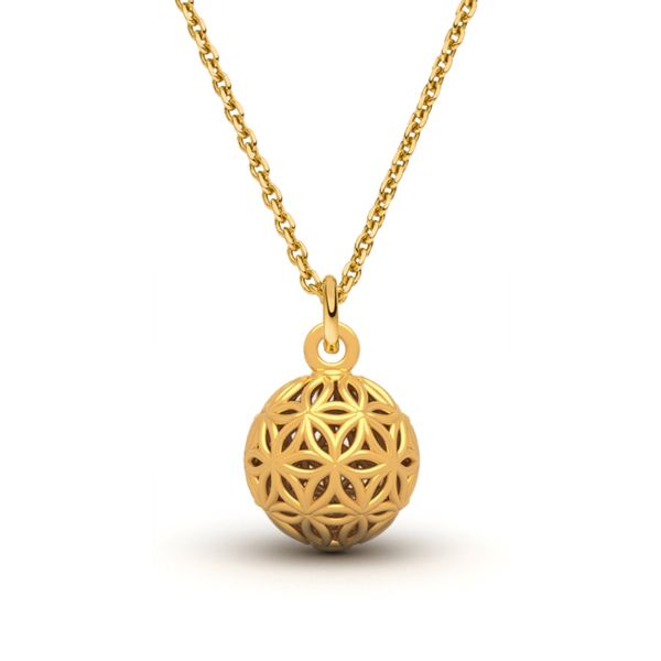SCHOSCHON Charm-Kette Blume des Lebens Kugelanhänger günstig online kaufen