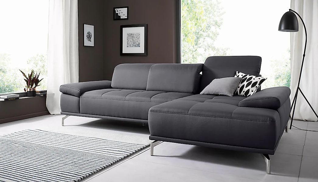 Home affaire Ecksofa "Caluna" Inkl.Sitztiefenverstellung, wahlweise mit Kop günstig online kaufen