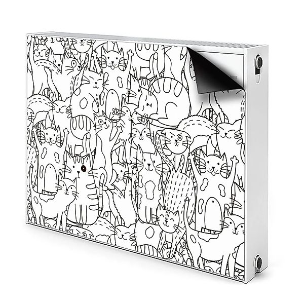 Tulup Magnetfolie für Heizkörper Katzen Magnet Deko Fürs Heizkörper 90x60 c günstig online kaufen