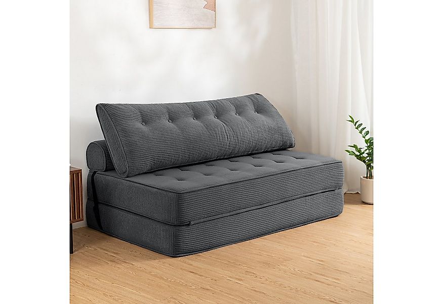 MECO Schlafsofa, Modernes Klappsofa 80×150×40 cm – Bequemes Cord-Sofa-Bett günstig online kaufen