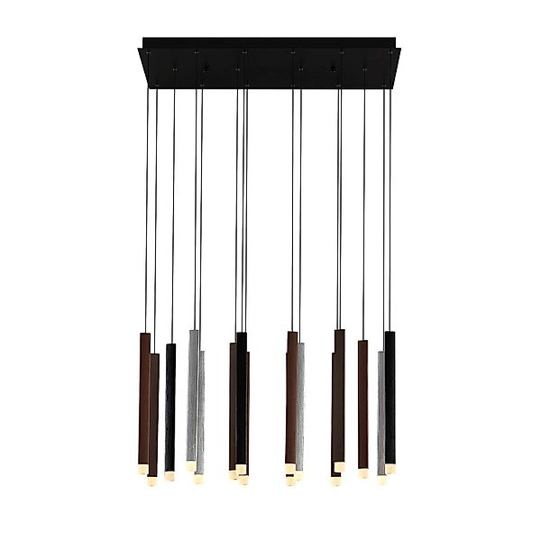 Lucande LED Stoika 9918003 Dimmbar Modern in Schwarz aus Metall 16-flammig günstig online kaufen