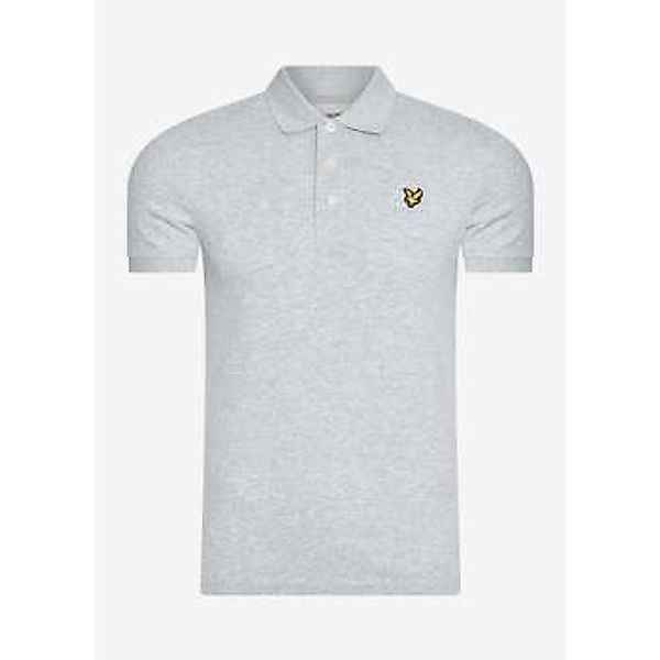 Lyle & Scott  T-Shirts & Poloshirts Plain polo shirt - light grey marl günstig online kaufen