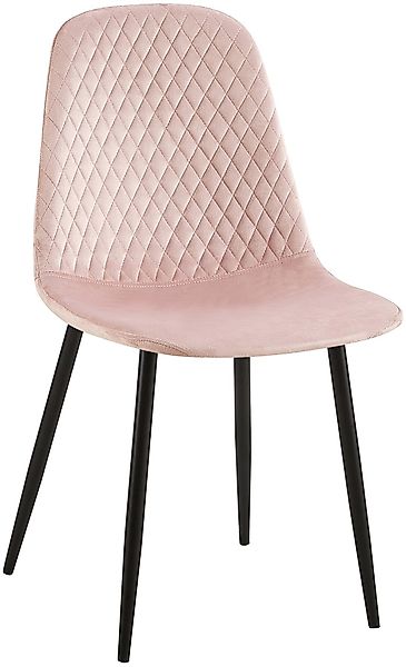 CLP Esszimmerstuhl Giverny, Samt/ Stoff, Ziernähte, günstig online kaufen