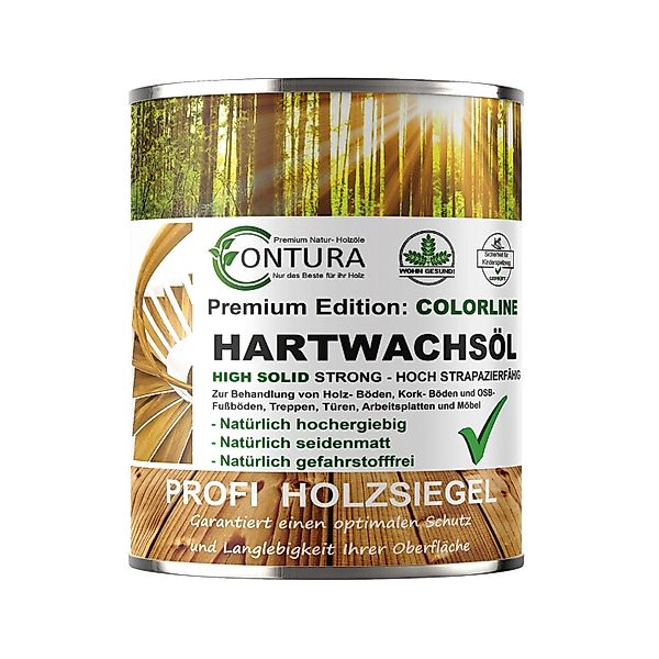 Contura Hartwachsöl Colorline FARBIG Fußbodenöl Parkettöl Möbelöl Holzöl 75 günstig online kaufen
