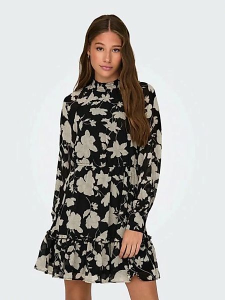 ONLY Blusenkleid ONLLINNEA L/S SMOCK DRESS EX PTM mit Volant günstig online kaufen