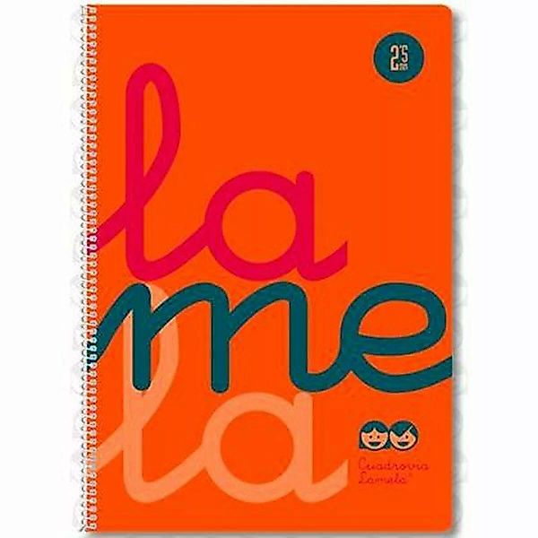 Notizbuch Lamela Fluor Orange A4 5 Stück günstig online kaufen
