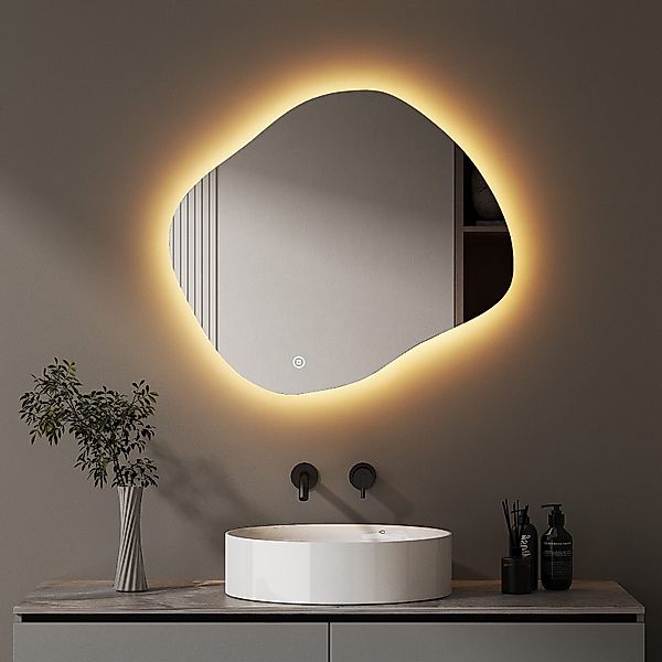 WDWRITTI Badspiegel mit Beleuchtung LED Spiegel günstig online kaufen