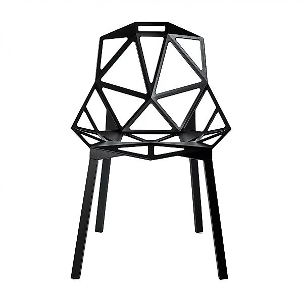 Magis - Chair One Stuhl stapelbar - schwarz/BxHxT 55x82x59cm/Titan und Poly günstig online kaufen