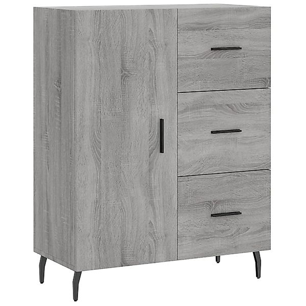 vidaXL Sideboard Grau Sonoma 69,5x34x90 cm Holzwerkstoff 827938 günstig online kaufen