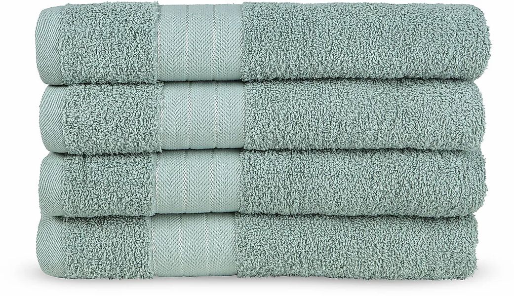 good morning Handtücher "Uni" Baumwolle, Walkfrottee, Bordüre, 500 GSM, Ein günstig online kaufen