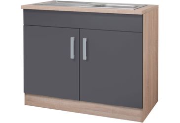 KOCHSTATION Spülenschrank "KS-Toronto, Breite 100 cm" günstig online kaufen