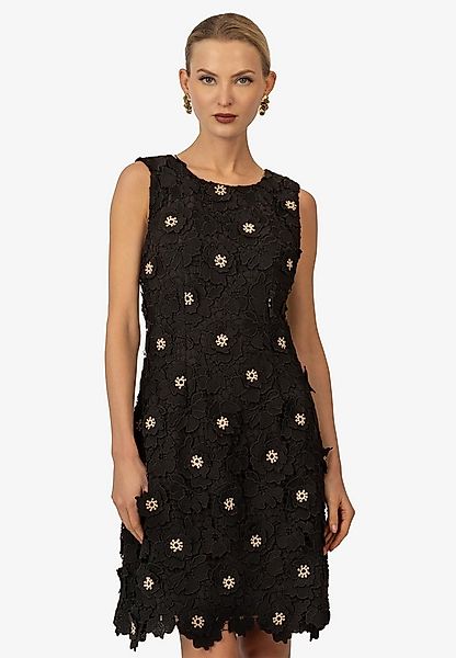 Kraimod Cocktailkleid mit 3D-Blüten und Perlen günstig online kaufen