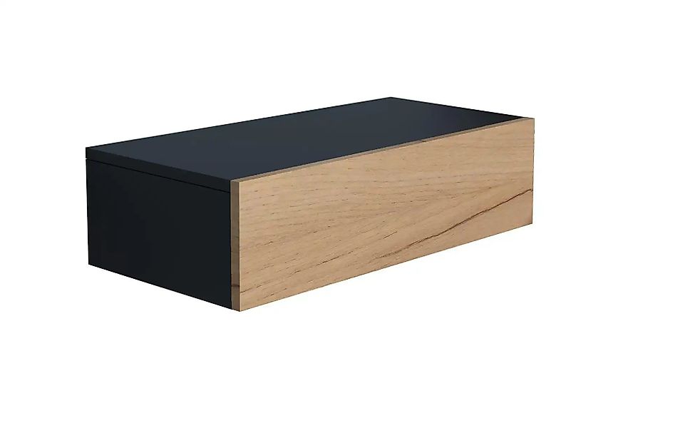 Wandschublade  Usal ¦ schwarz ¦ Maße (cm): B: 60 H: 15 T: 30.0 Schränke > H günstig online kaufen