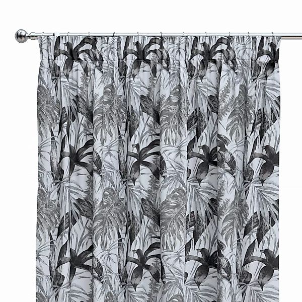 Vorhang mit Kräuselband, schwarz-grau-weiß, SALE (151-96) günstig online kaufen