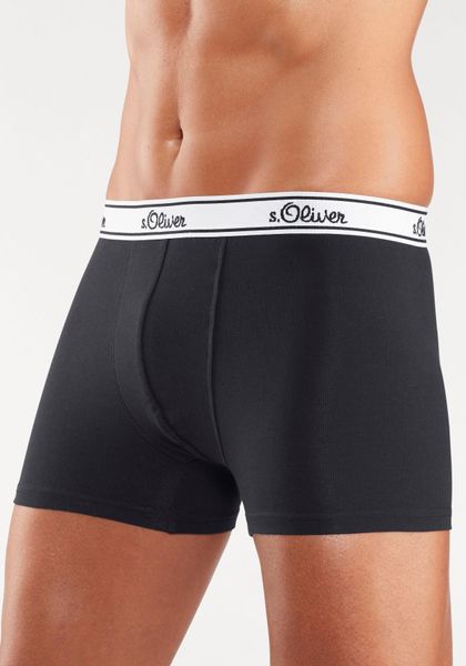 s.Oliver Boxer "Boxershorts für Herren" Packung, 3 Stk. tlg., mit weißem We günstig online kaufen