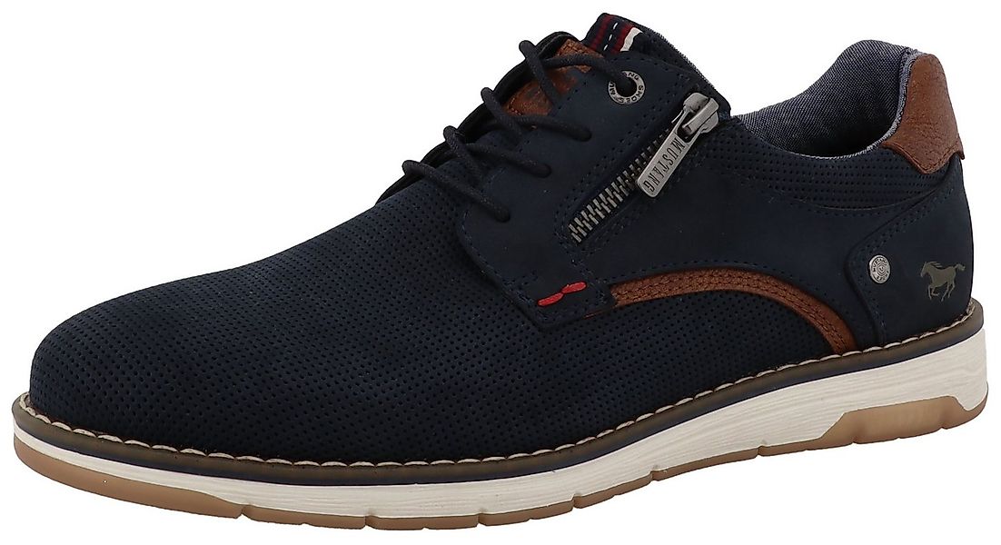 Mustang Shoes Agnese Sneaker Freizeitschuh, Halbschuh, Schnürschuh mit Kont günstig online kaufen